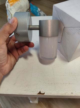 Lámpara LED foco - Metal y cristal