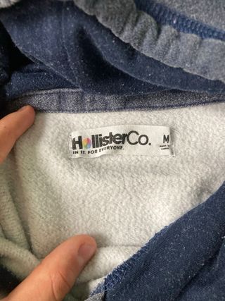 Sudadera Hollister Azul y Blanca