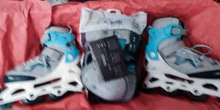 Patines Oxelo Roller Fitnes Fit3 Y protecciones .