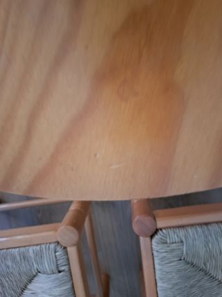 Mesa+sillas madera niños