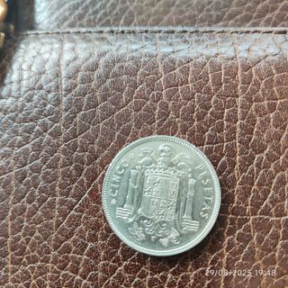 Moneda 5 pesetas Franco 1949