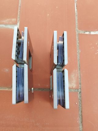 Bisagras para cristal - 2 uds. Nuzamas