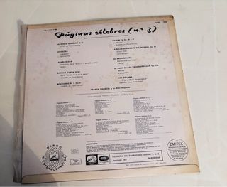 LP Franck Pourcel - Páginas Célebres nº3
