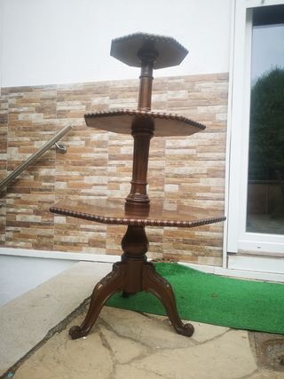 Mesa auxiliar 3 niveles madera
