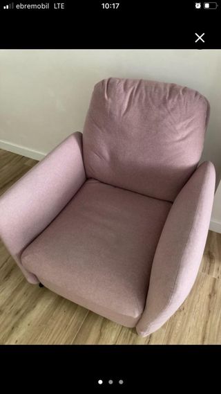 Sillón relax rosa