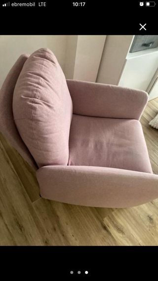 Sillón relax rosa