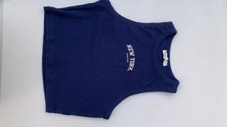 Top Pull&Bear azul marino