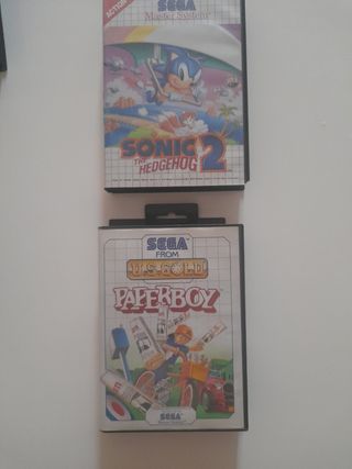 Sega Master System: Sonic 2 & Paperboy