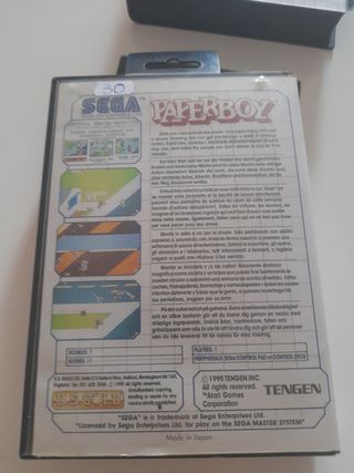 Sega Master System: Sonic 2 & Paperboy