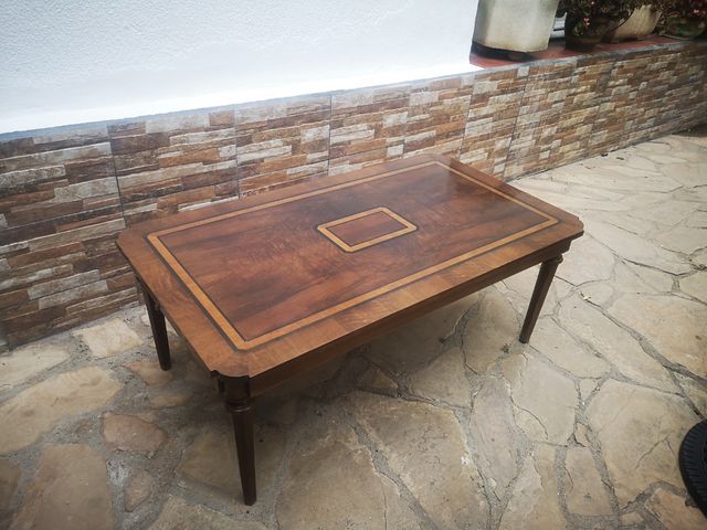 Mesa centro clásica madera - 2 extensiones