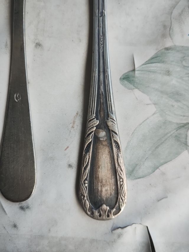 Cubiertos alpaca antiguos