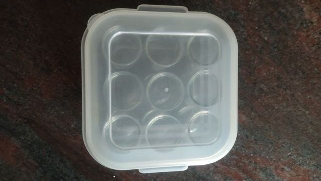 9 Vasos de Postre  en su táper- Recipientes