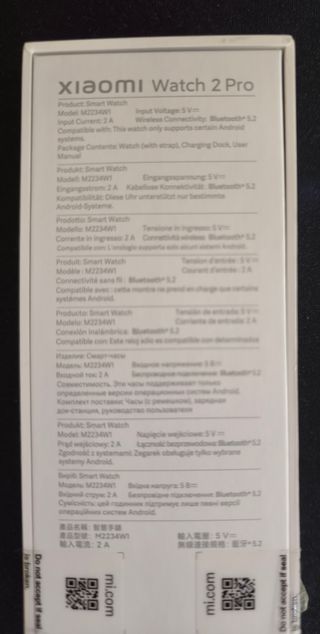 Xiaomi Watch 2 Pro - Reloj Inteligente Negro