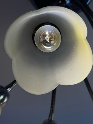 Lampadario 6 luci vetro satinato