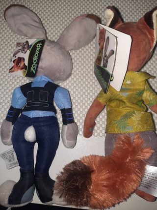 Peluche Zootopia: Judy & Nick