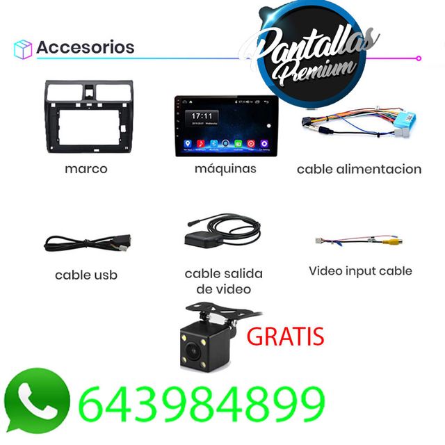 Radio Pantalla CARPLAY GPS para Suzuki Swift