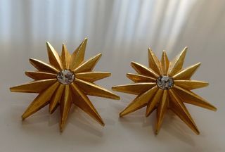 Pendientes estrella Sonia Rykiel vintage 90s 