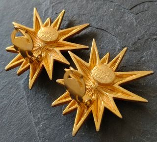 Pendientes estrella Sonia Rykiel vintage 90s 