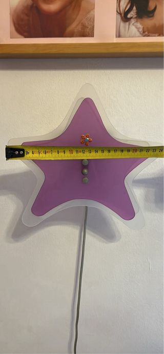 Lampada a stella viola - cameretta