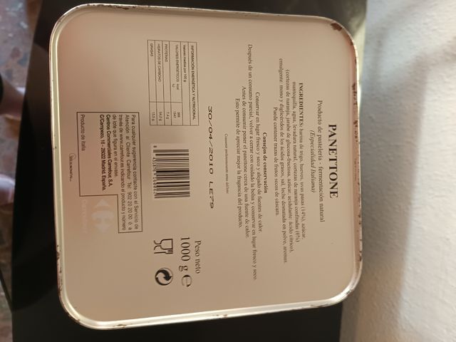 Caja metal Navidad Carrefour vintage