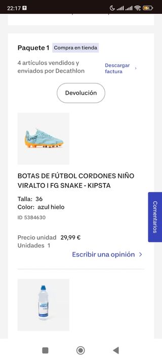 Botas fútbol niño Kipsta Viralto I FG