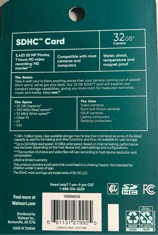 Tarjeta SDHC onn. 32GB - 100MB/s