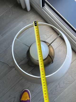 Lampara de mesa acero