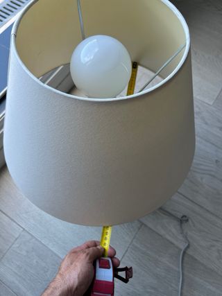 Lampara de mesa acero