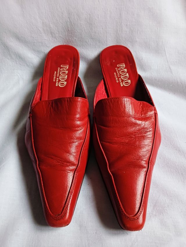 Zuecos ROJO RODO - tacón