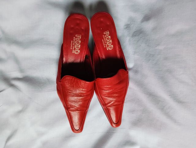 Zuecos ROJO RODO - tacón