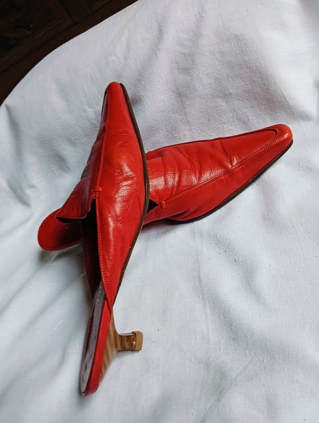 Zuecos ROJO RODO - tacón