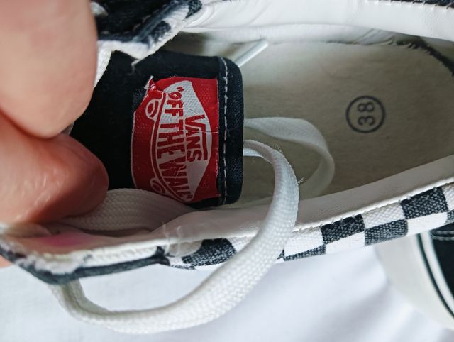 Zapatillas Vans estilo ajedrez