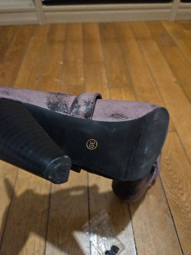 Décolleté rosa vintage n.39