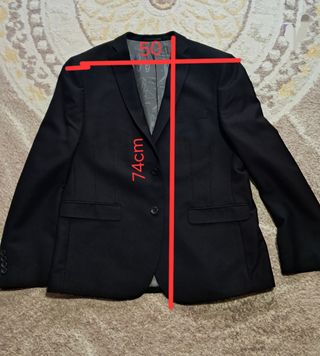 Traje negro hombre CASTILLA