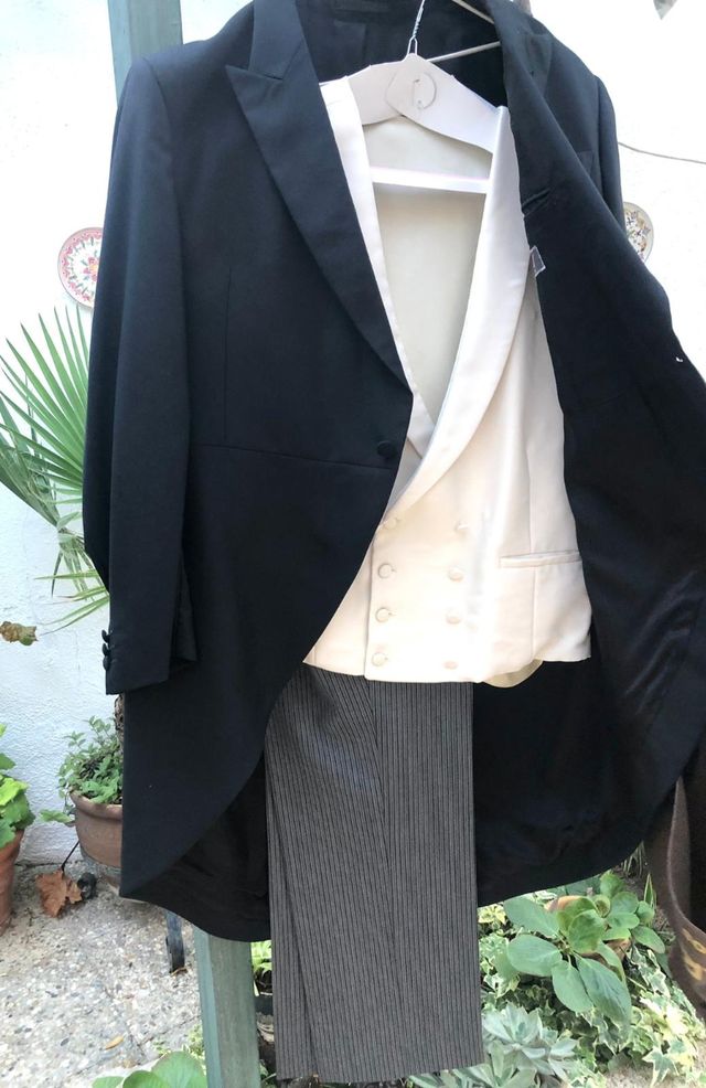 Chaqué negro ceremonia