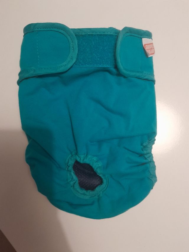 Pañal reutilizable perro tela
