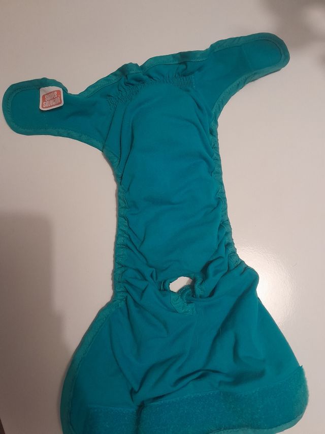 Pañal reutilizable perro tela