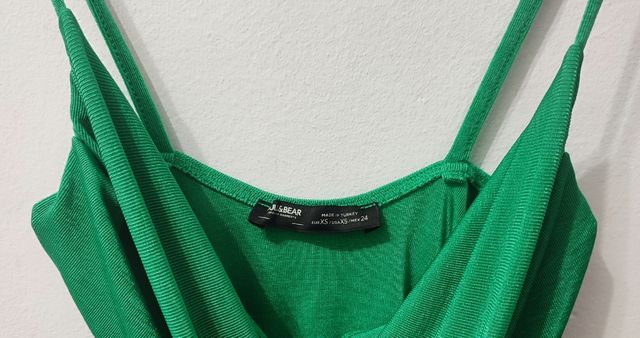 Vestido verde Pull&Bear mujer Talla XS