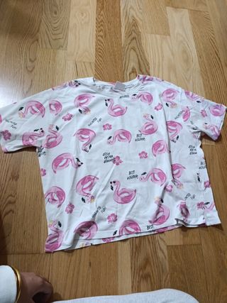 Camiseta Zara flamencos 
