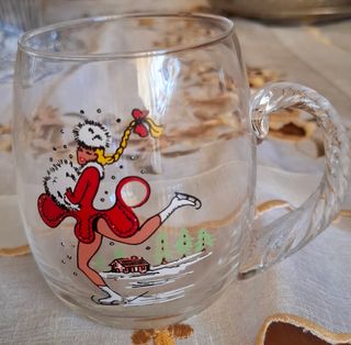 Bicchieri vintage con stampa