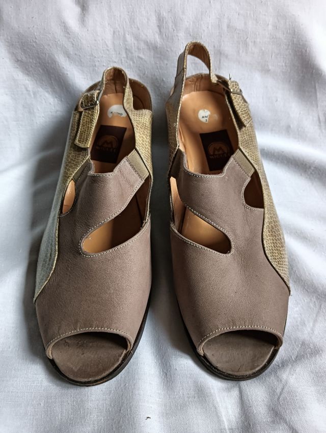 Sandalias MICHEL beige-marrón