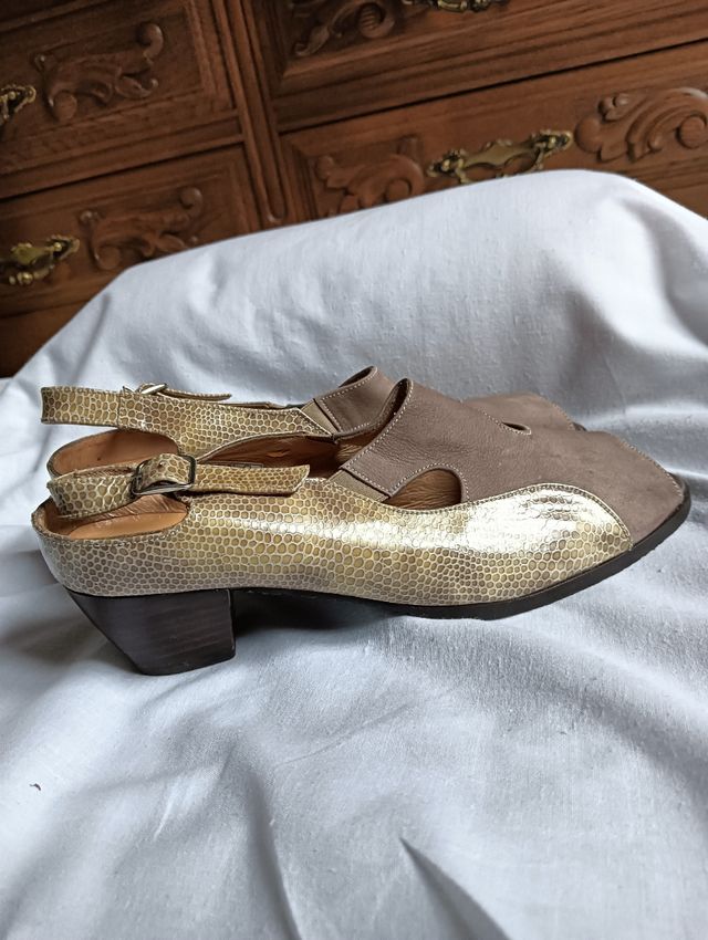Sandalias MICHEL beige-marrón