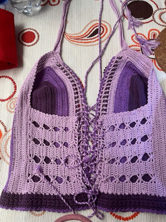 sujetador,top croché