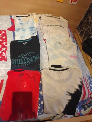 Lote de 6 camisetas Hollister