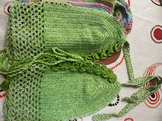 sujetador,top croché Xl