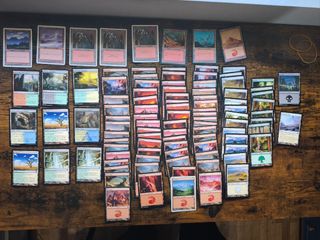 Lote cartas Magic The Gathering - 
100 Tierras MTG