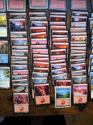 Lote cartas Magic The Gathering - 
100 Tierras MTG