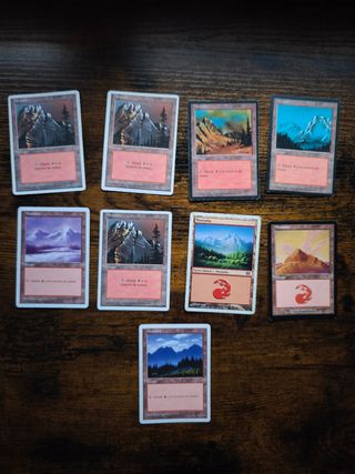 Lote cartas Magic The Gathering - 
100 Tierras MTG
