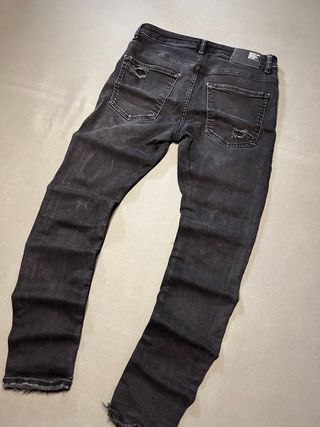 Jeans neri skinny uomo Tg L