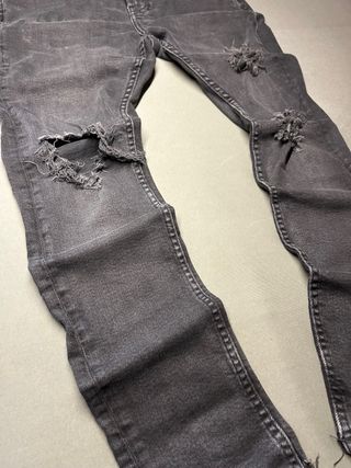 Jeans neri skinny uomo Tg L